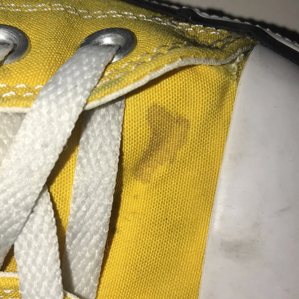 Unisex Yellow High-Top Converse Sneakers